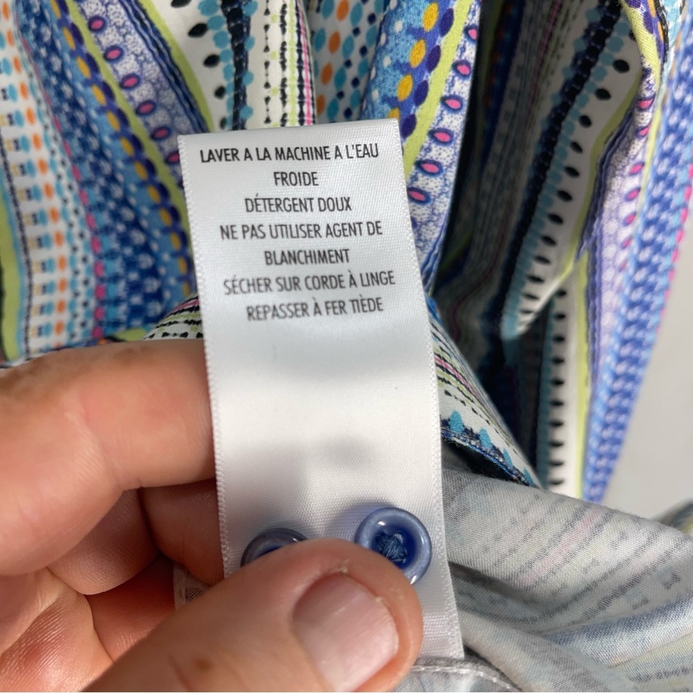 Robert Graham Men's Button Shirt Multicolor Striped Size Large - Picture 12 of 15